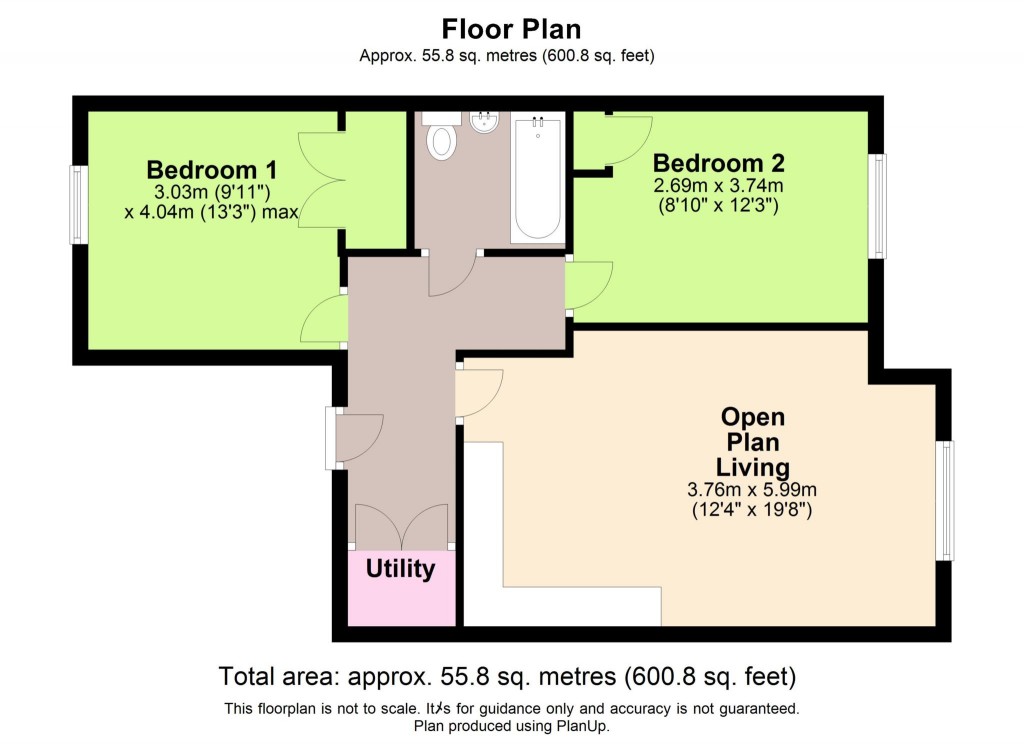 Floorplans For Quiet development in the town centre
