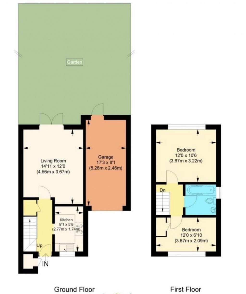 Floorplans For Lime Close, Stevenage, Hertfordshire