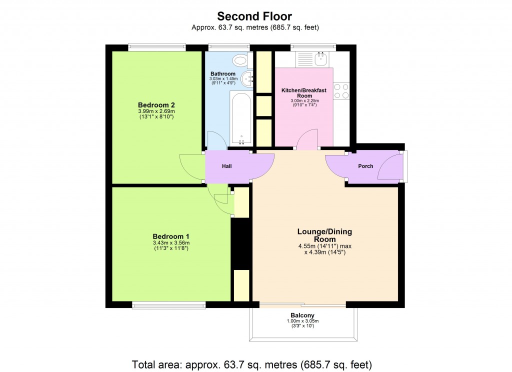 Floorplans For Longlands, Hemel Hempstead, Hertfordshire
