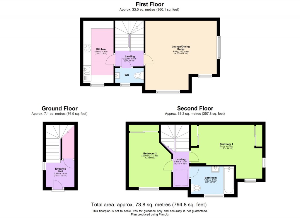 Floorplans For Walsham Close, Hemel Hempstead, Hertfordshire