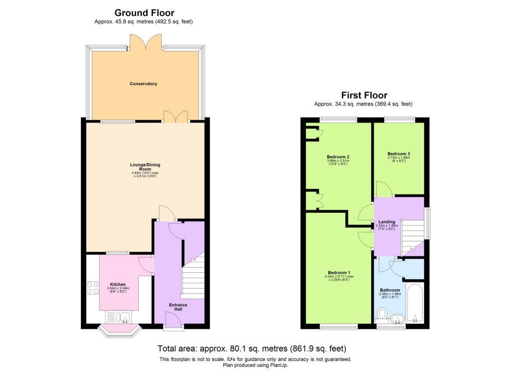 Floorplans For Hunters Oak, Hemel Hempstead, Hertfordshire