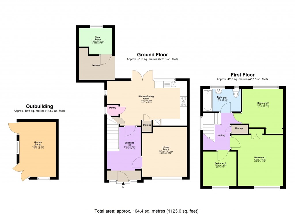 Floorplans For Potten End, Berkhamsted, Hertfordshire